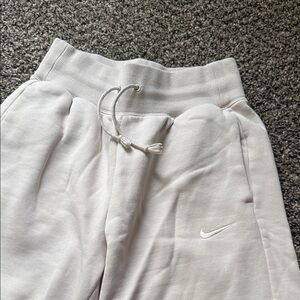 Nike Women's Light Tan Wide Leg Sweatpants Pants
